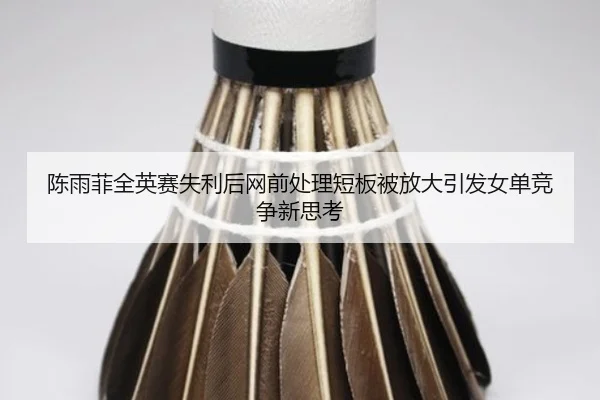 陈雨菲全英赛失利后网前处理短板被放大引发女单竞争新思考